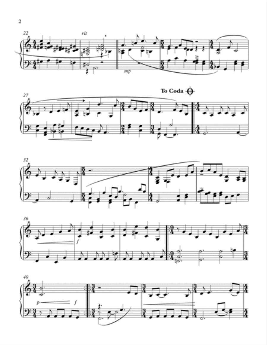 The Awakening Piano Solo scores gallery preview page 2