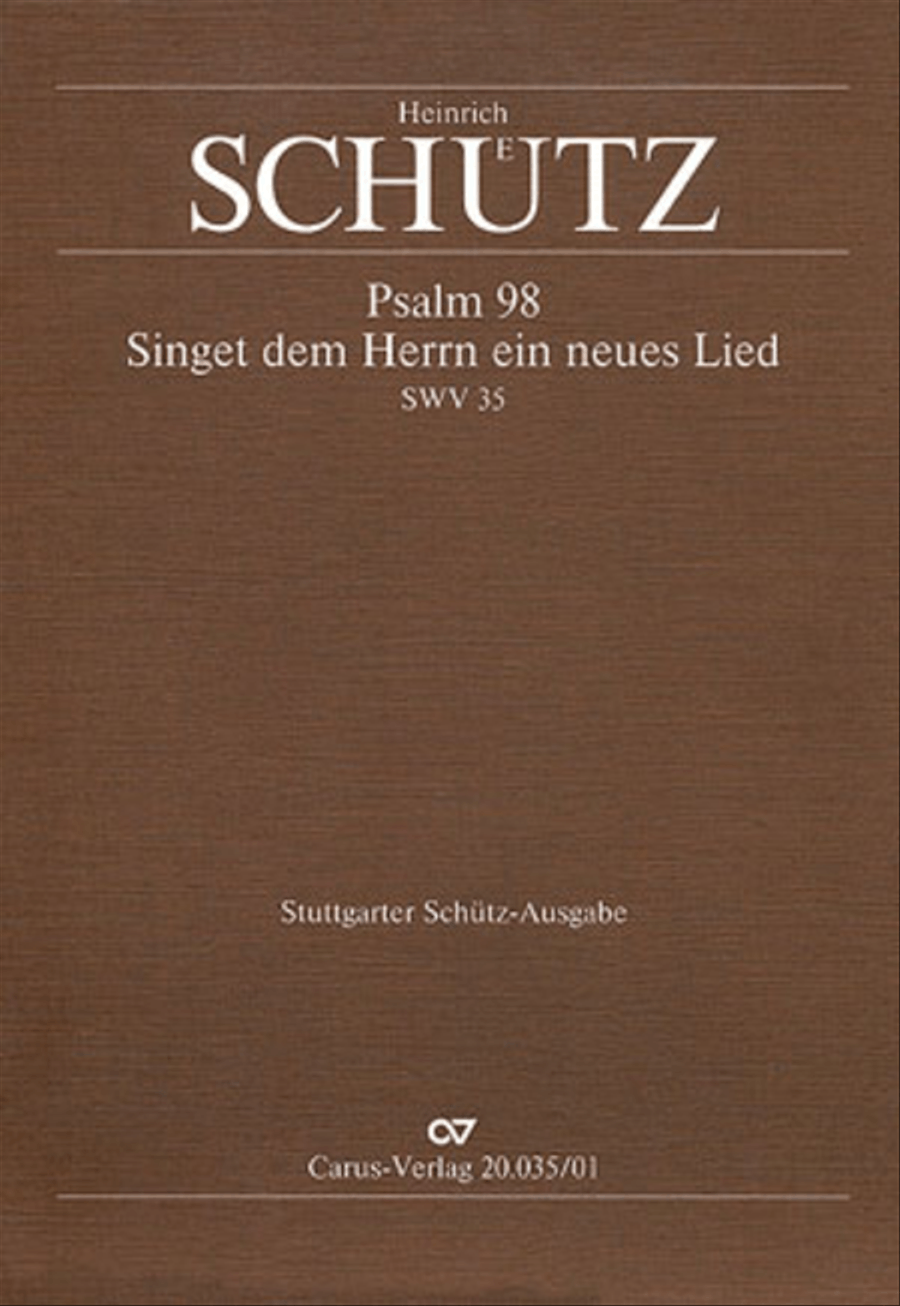 Book cover for Sing to the Lord a new song (Singet dem Herrn ein neues Lied)