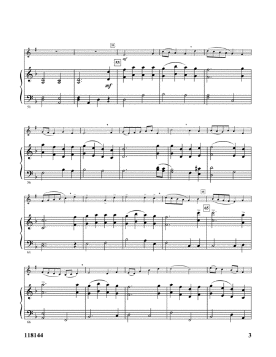 O Come, O Come Emmanuel Clarinet Solo scores gallery preview page 3
