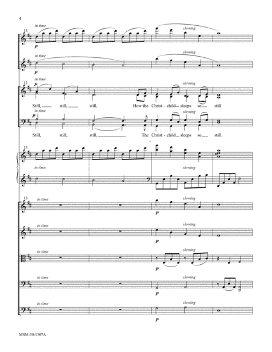 Still, Still, Still Choir scores gallery preview page 4