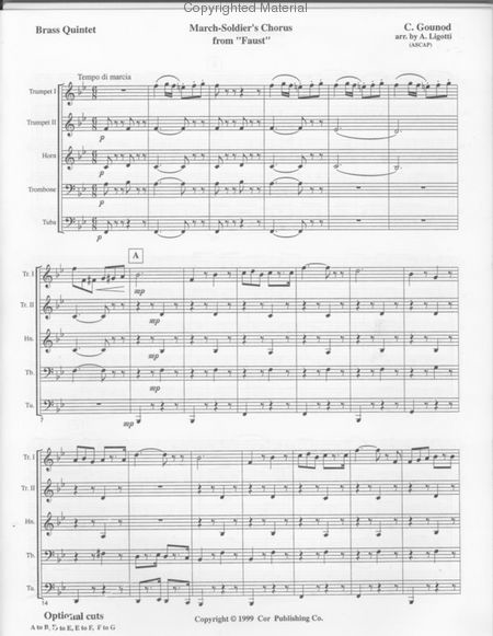 March - Soldier's Chorus from "Faust" (Albert Ligotti)