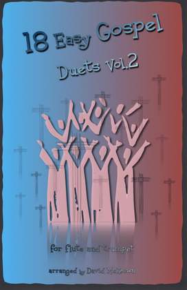 Book cover for 18 Easy Gospel Duets Vol.2 for Flute and Trumpet