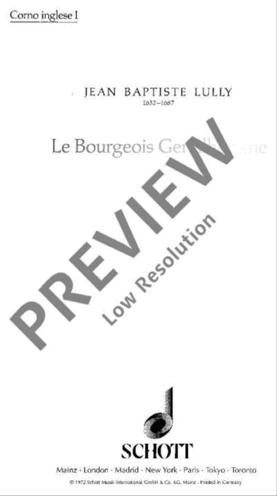 Le Bourgeois Gentilhomme English Horn scores gallery preview page 2