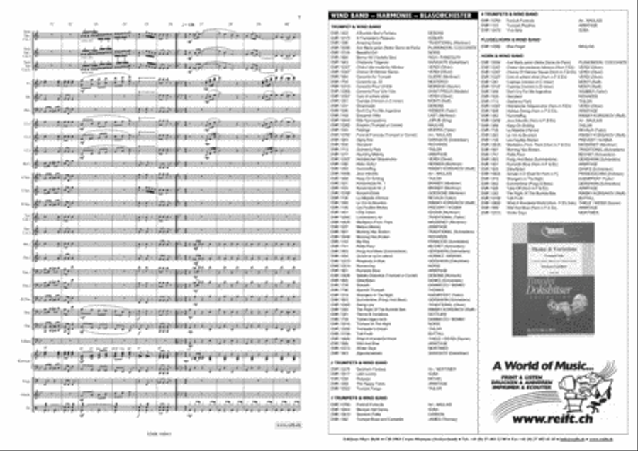 Trumpet Holiday Trumpet Holiday Concert Band scores gallery preview page 5