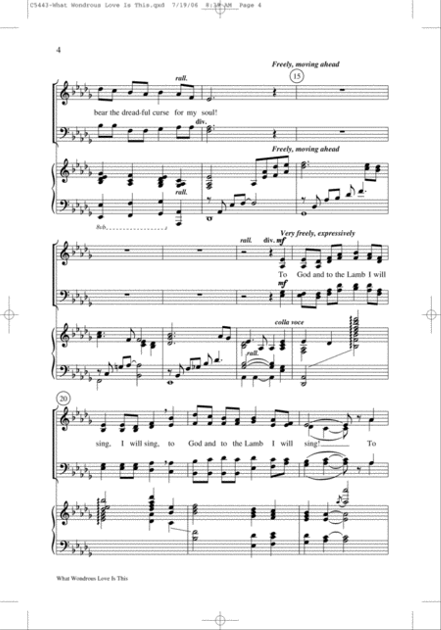 What Wondrous Love Is This 4-Part scores gallery preview page 3