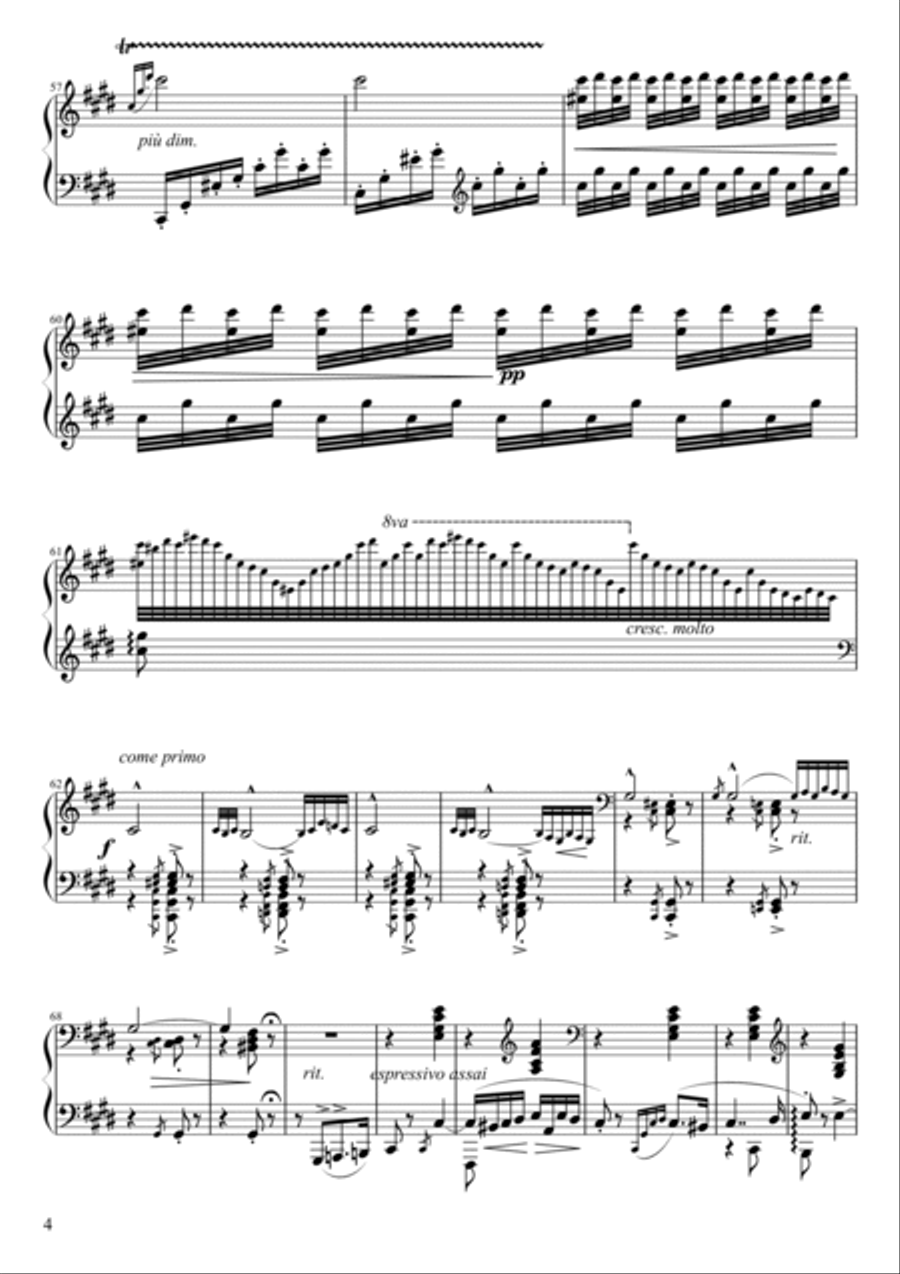Hungarian Rhapsody No. 2 Piano Solo scores gallery preview page 4