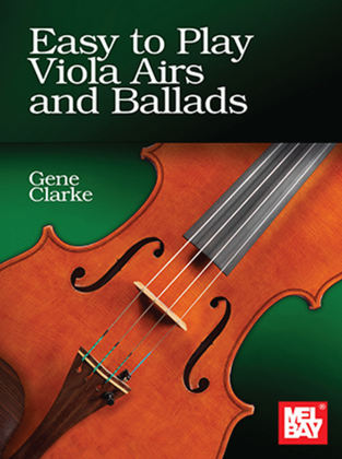 Book cover for Easy to Play Viola Airs and Ballads