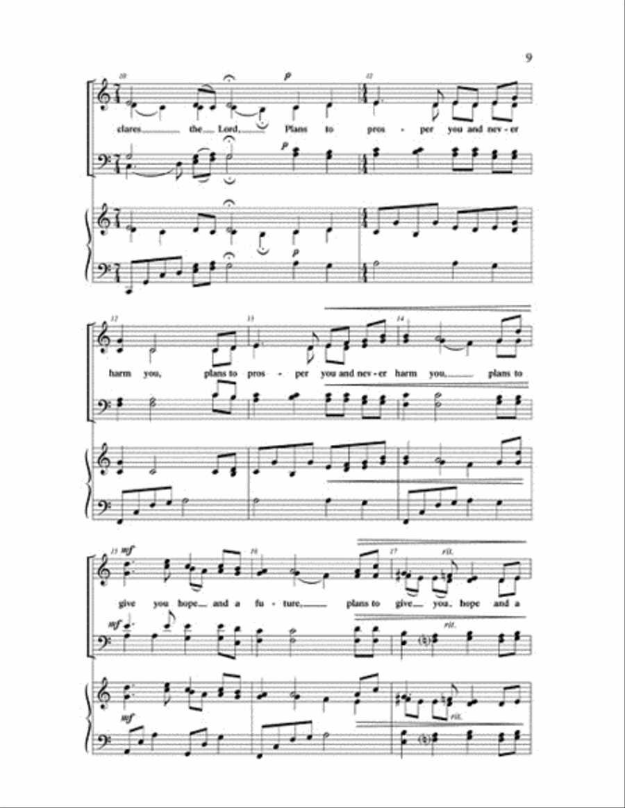 The Plans I Have for You 4-Part scores gallery preview page 3