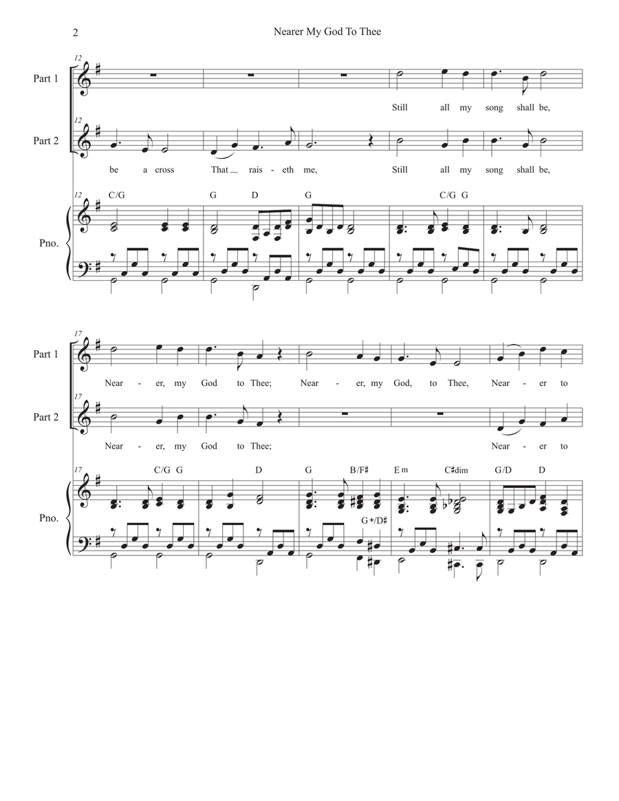Nearer My God To Thee (with 