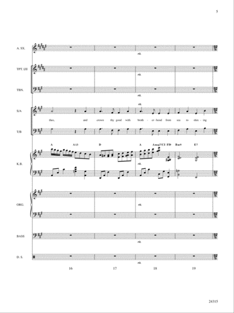 America, the Beautiful America, the Beautiful Choir scores gallery preview page 6
