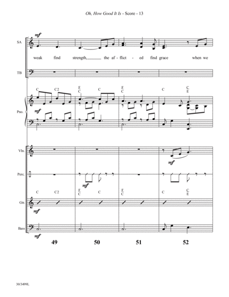 Oh, How Good It Is - Instrumental Ensemble Score and Parts