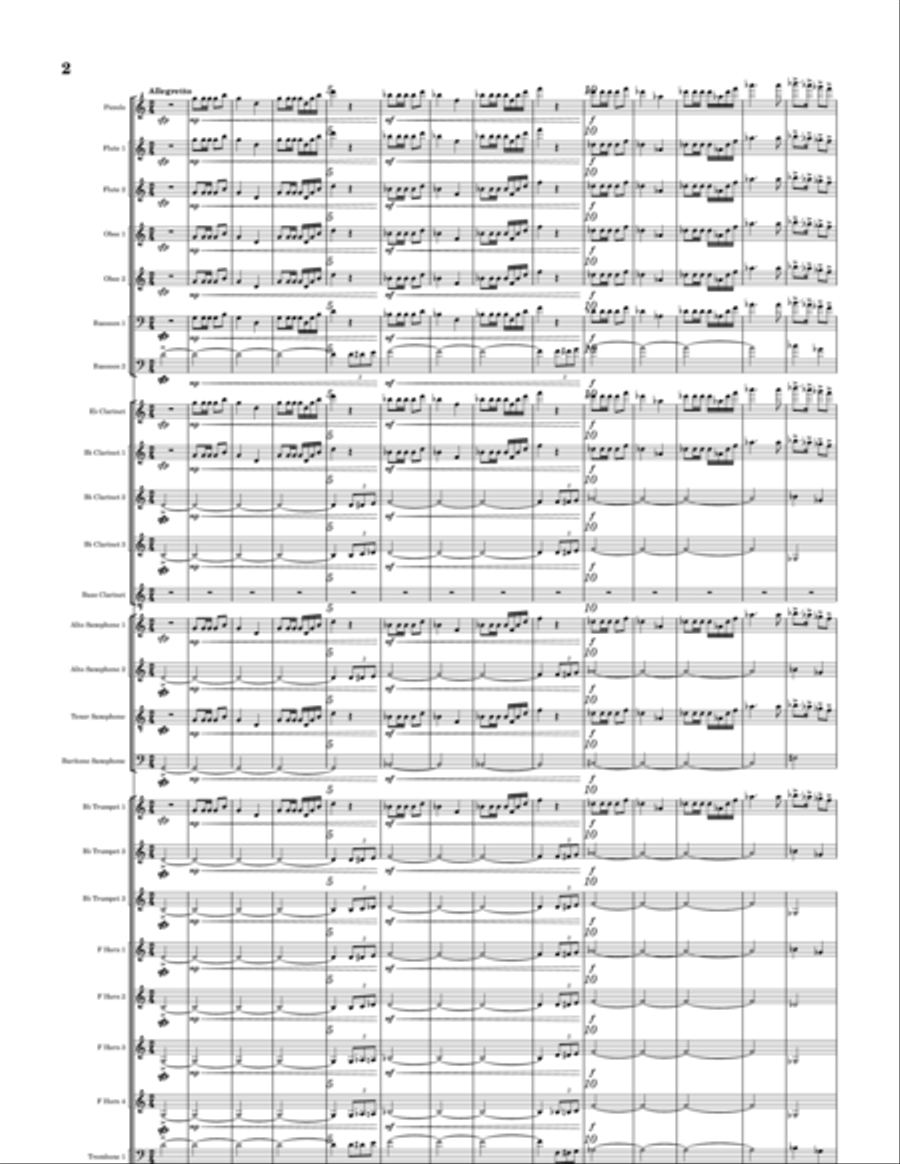 Quick March 'Beltane Fantasia' Concert Band scores gallery preview page 2