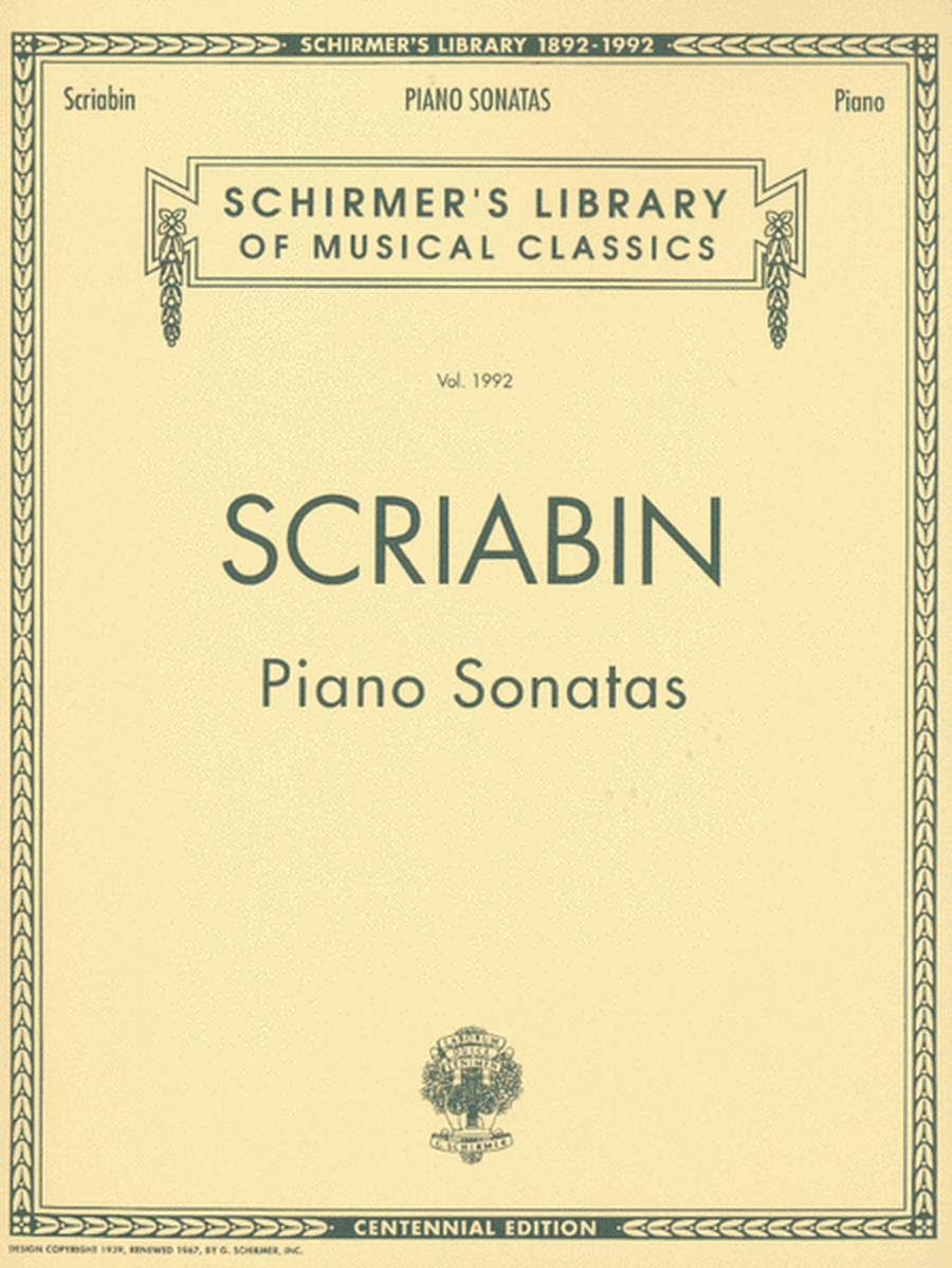 Piano Sonatas – Centennial Edition