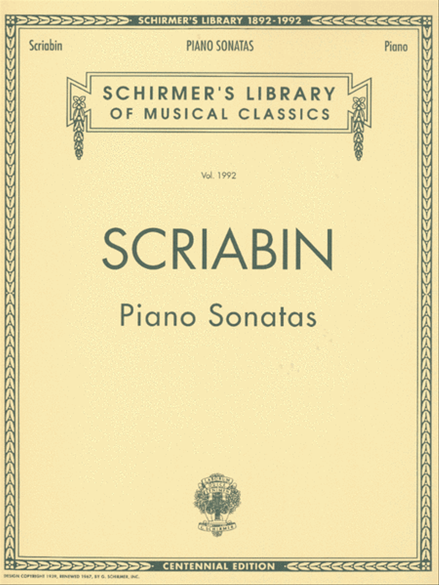 Piano Sonatas – Centennial Edition Piano Solo scores gallery preview page 1