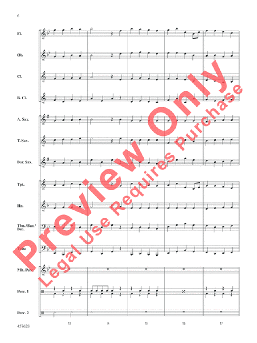Swansea Town Concert Band scores gallery preview page 6