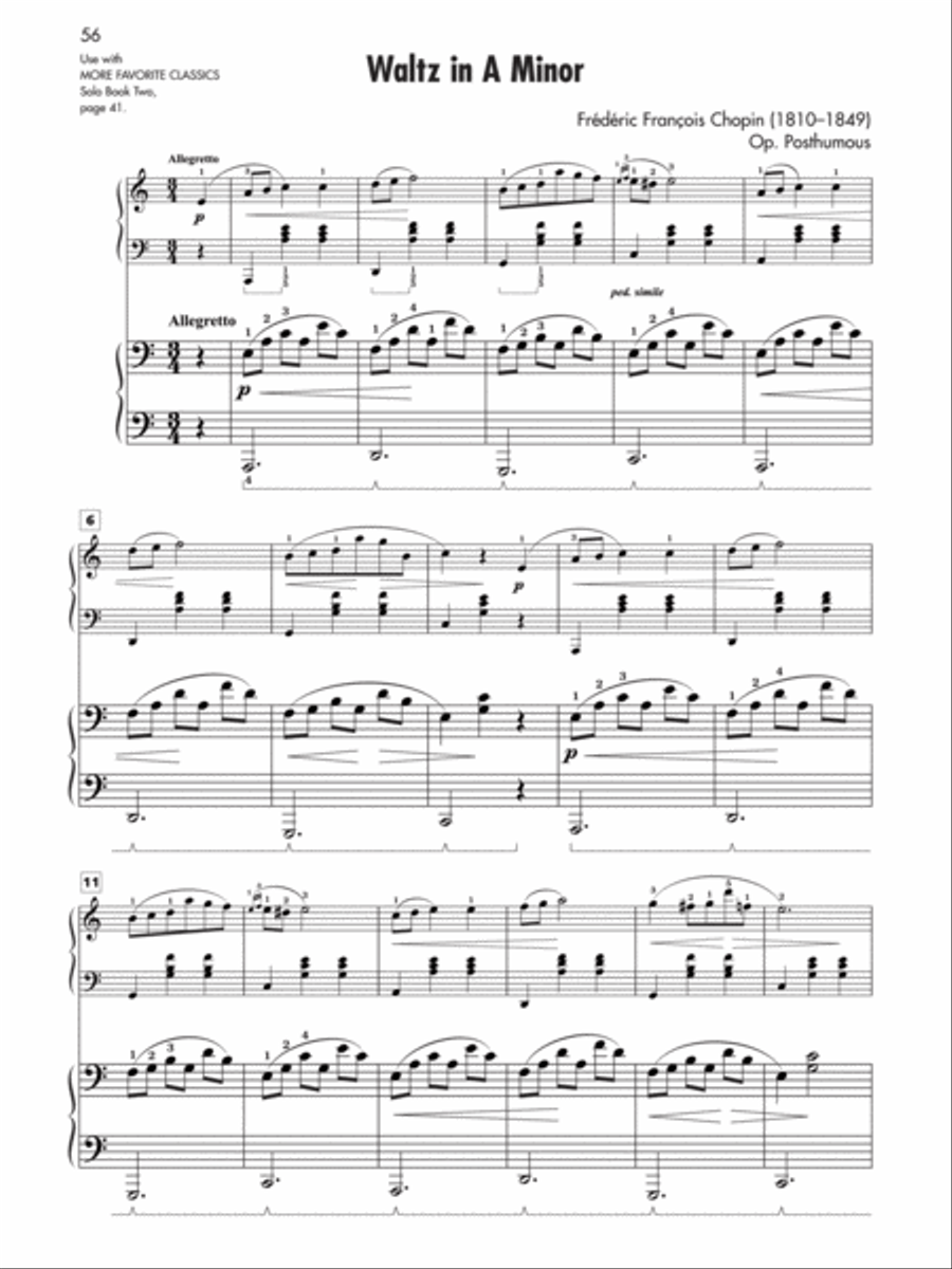 More Favorite Classics, Book 2 Piano Solo scores gallery preview page 4