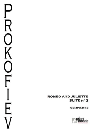 Romeo Et Juliette Suite Orchestre No. 3 Op. 101