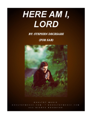 Book cover for Here Am I, Lord (for SAB)