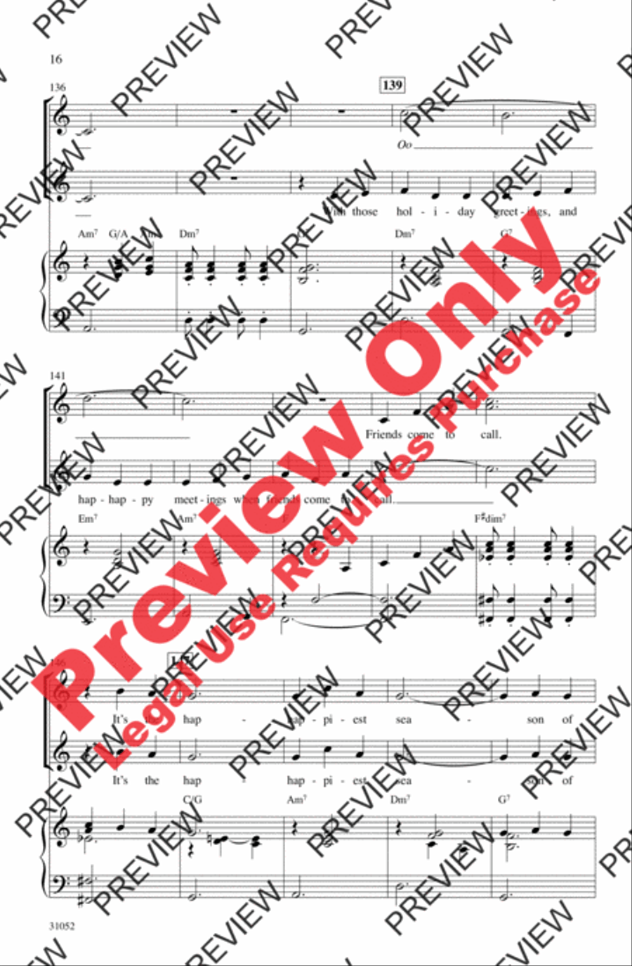 Christmas Pops Trio (A Medley) Women's Choir scores gallery preview page 16
