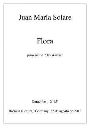 Book cover for Flora [piano solo]