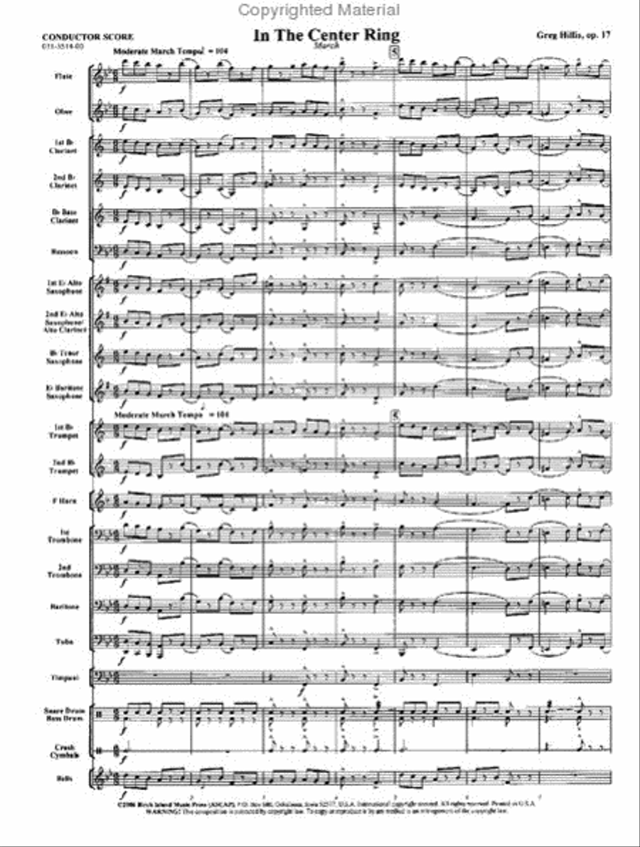 In The Center Ring Concert Band scores gallery preview page 2