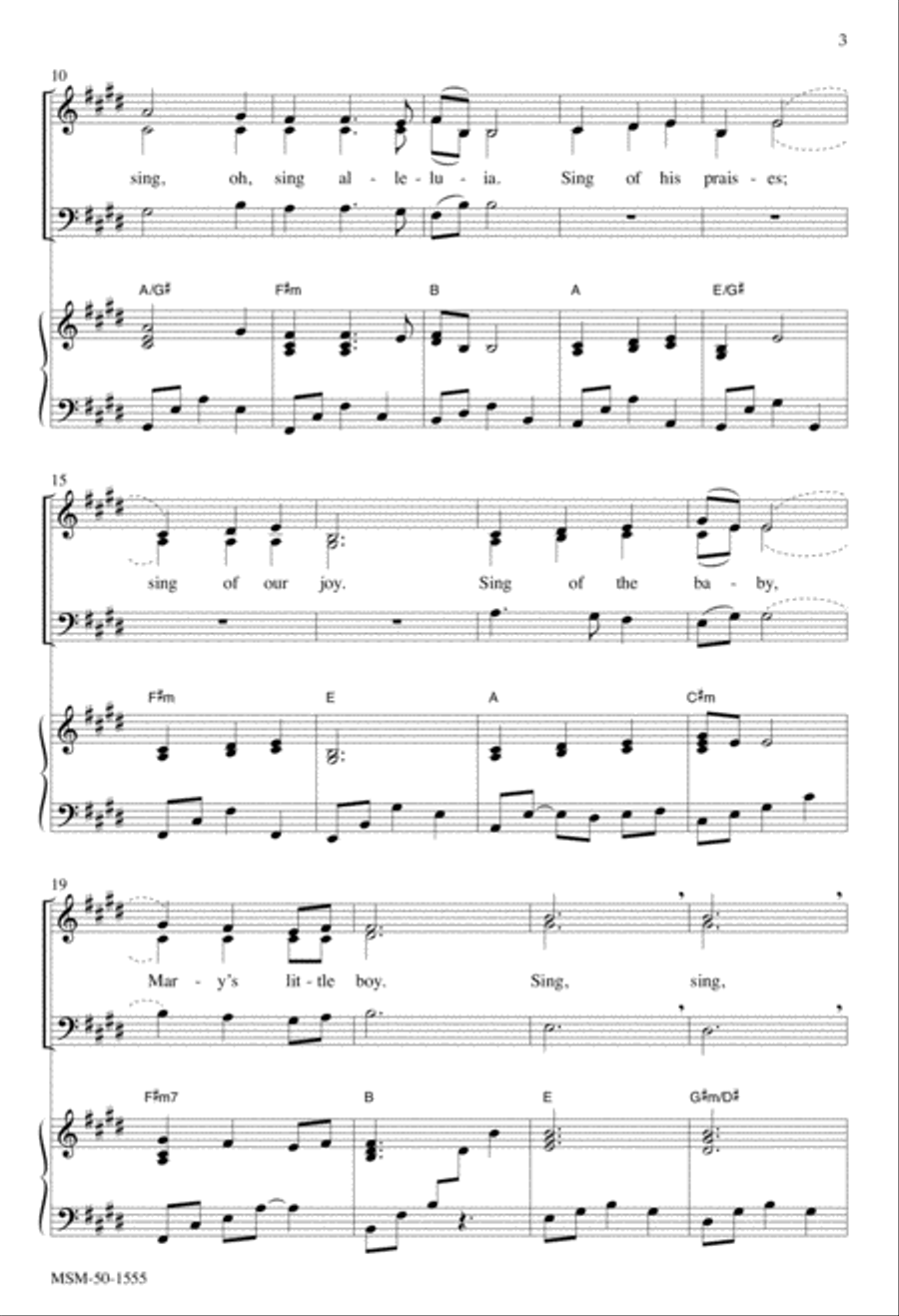 Christmas Lullaby (The Gift) 3-Part scores gallery preview page 3