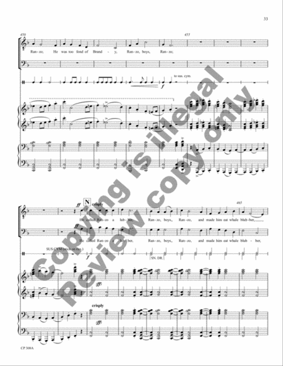 American Folk Song Suite (Full Score) Choir scores gallery preview page 32