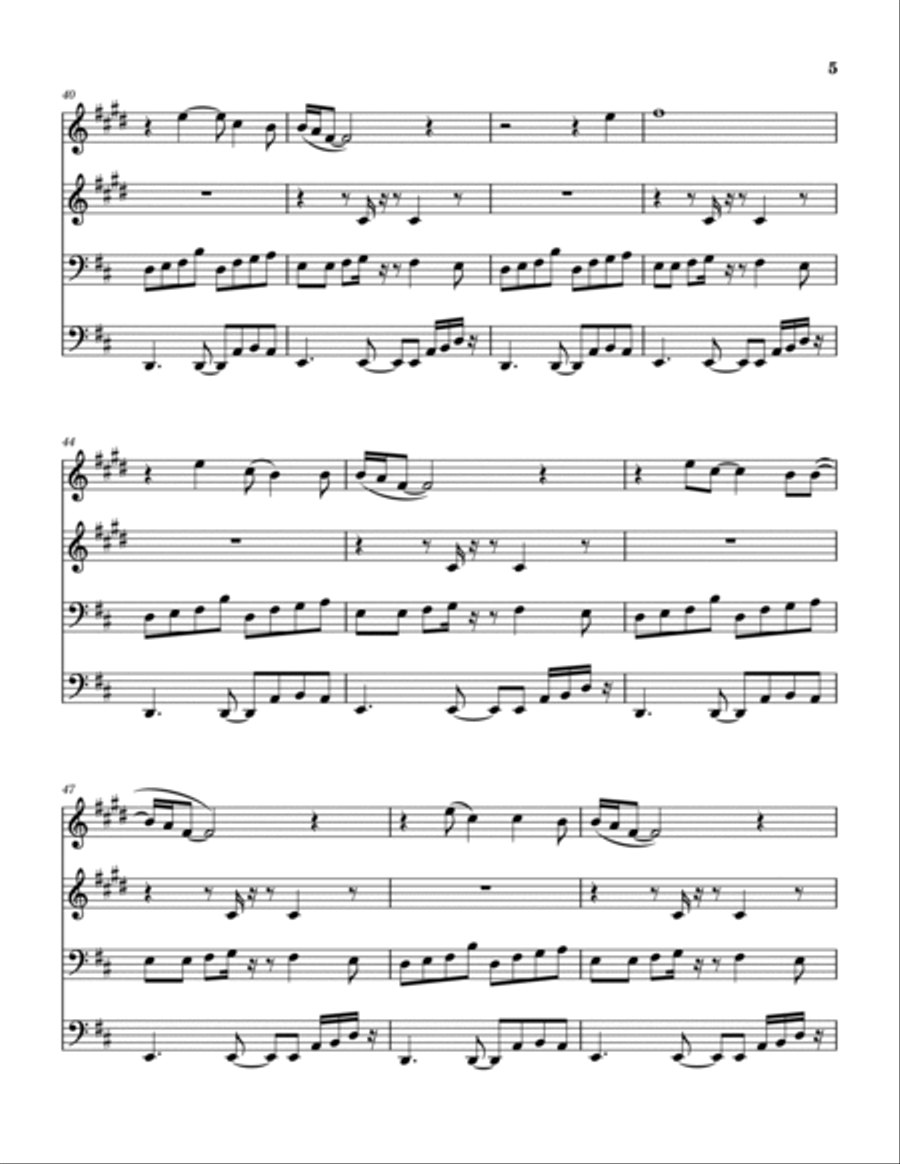 Planet Caravan Planet Caravan Brass Quartet scores gallery preview page 6