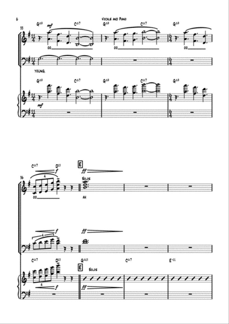 While We're Young While We're Young 4-Part scores gallery preview page 6