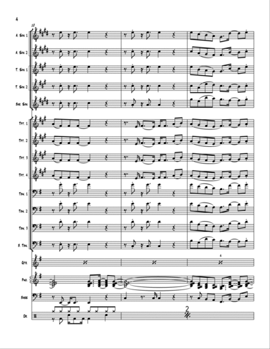 I Keep Forgettin' (Every Time You're Near) Jazz Ensemble scores gallery preview page 4