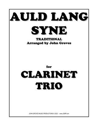Book cover for Auld Lang Syne - Clarinet Trio