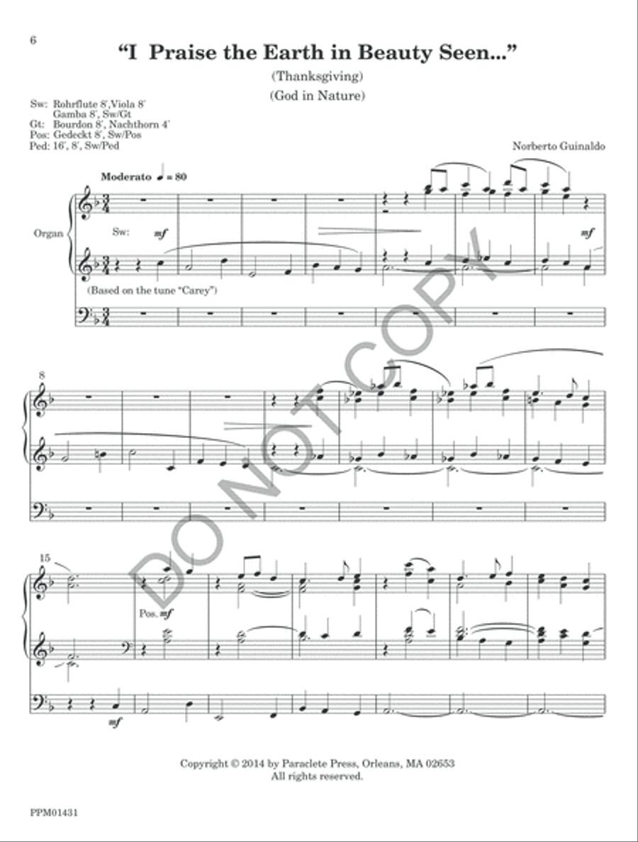 Thanksgiving and Harvest Thanksgiving and Harvest Organ scores gallery preview page 9