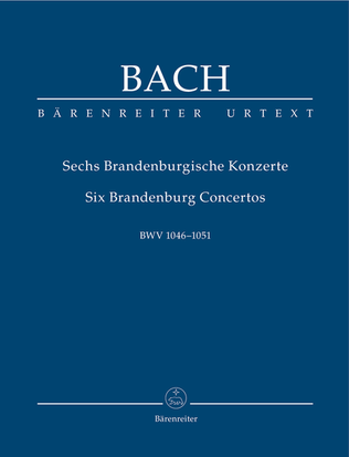Book cover for Six Brandenburg Concertos, BWV 1046-1051