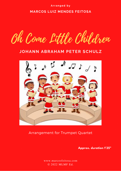 Oh Come Little Children - Trumpet Quartet image number null