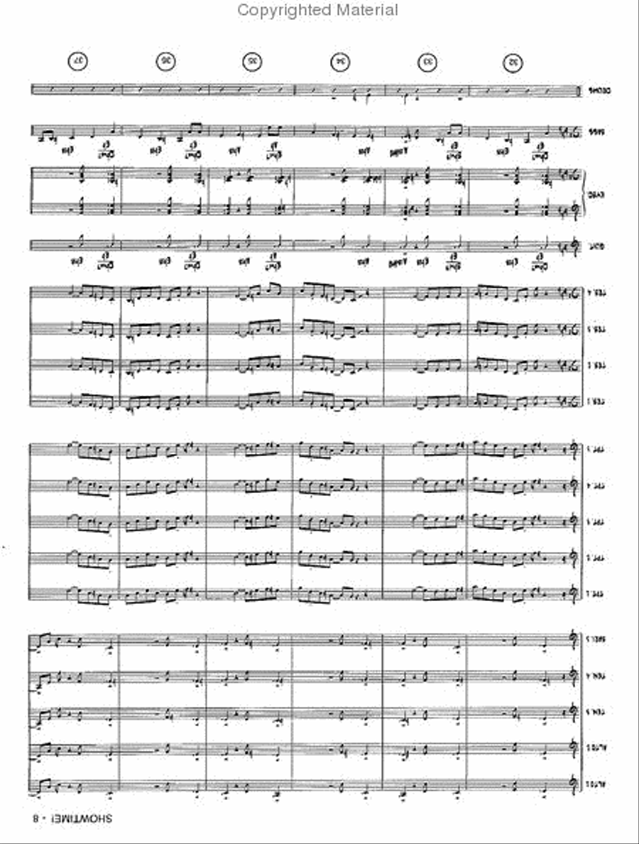 Showtime! Showtime! Jazz Ensemble scores gallery preview page 7