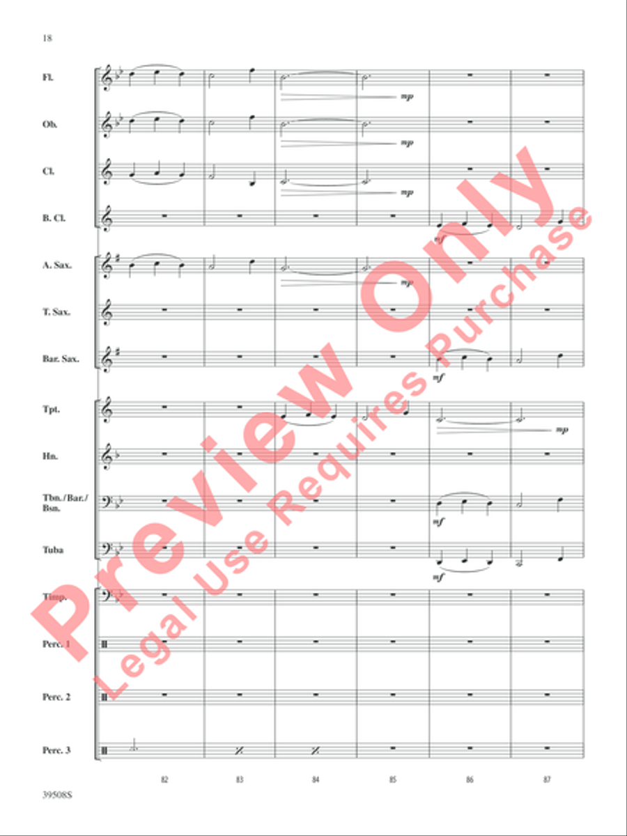 Bring Your Drums, Jeanette, Isabella Concert Band scores gallery preview page 19