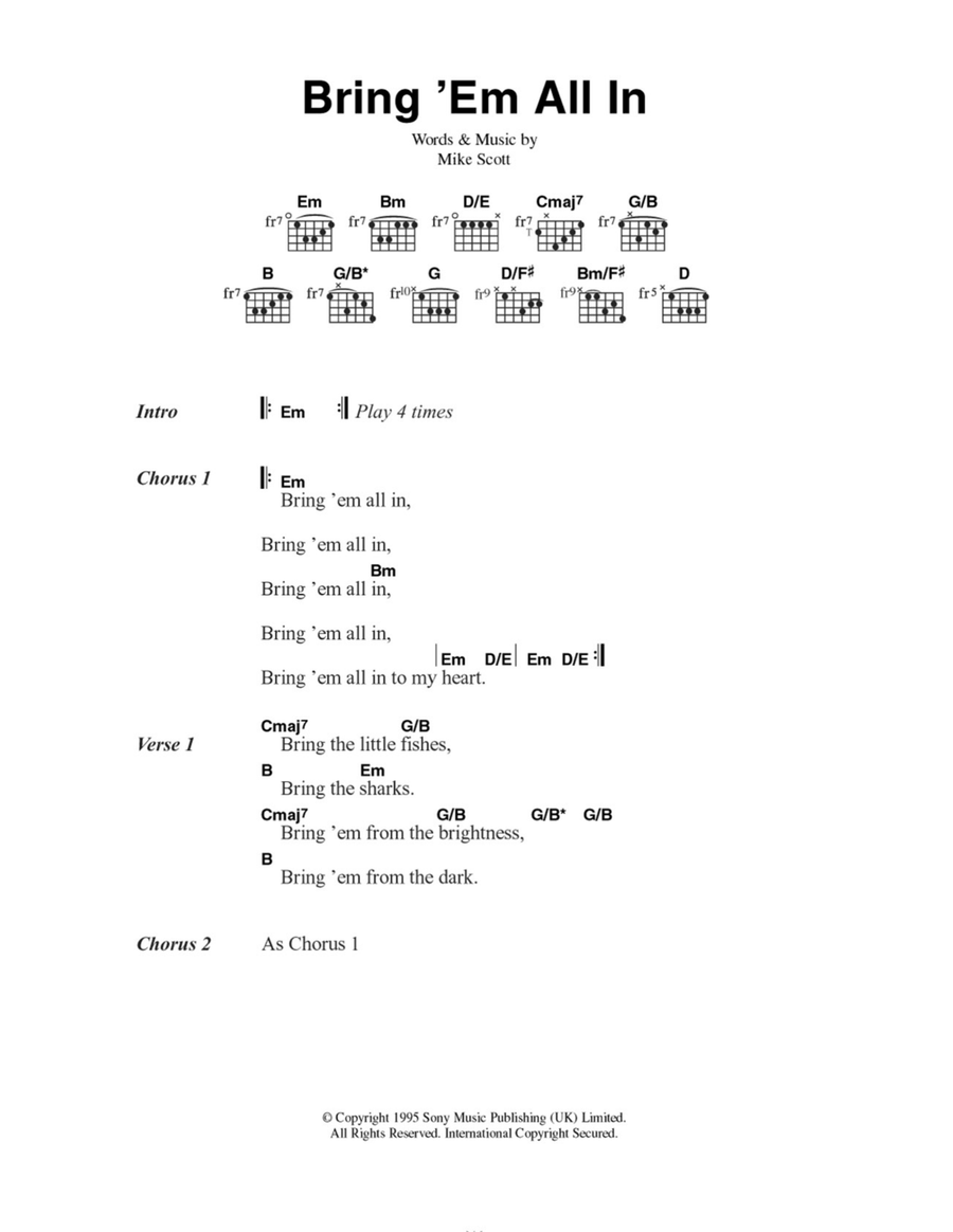 Bring 'Em All In Acoustic Guitar scores gallery preview page 1