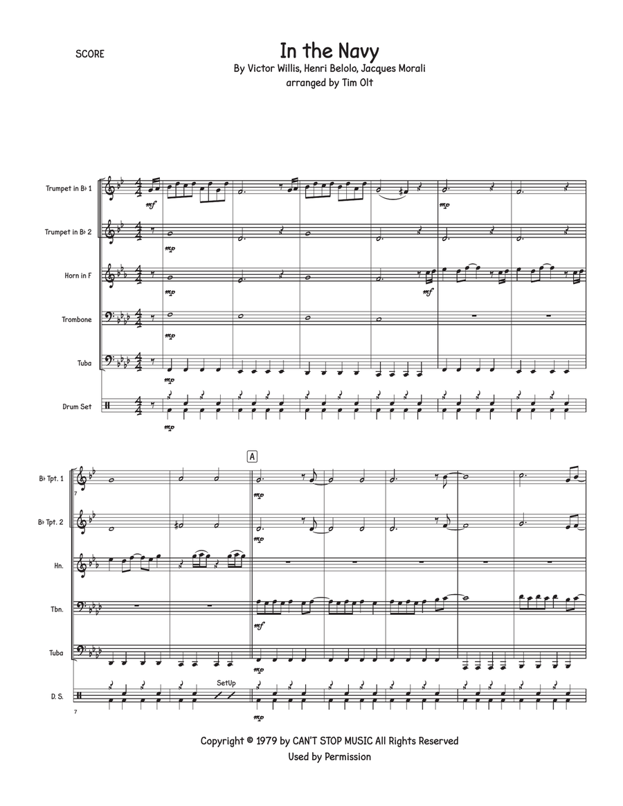 In The Navy Horn scores gallery preview page 1