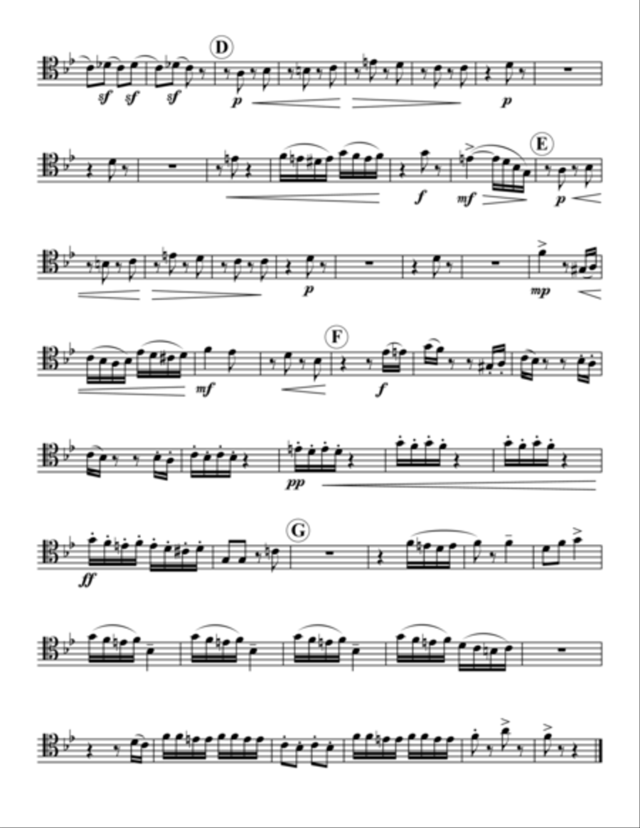 Miniature Overture Bassoon Quartet scores gallery preview page 6