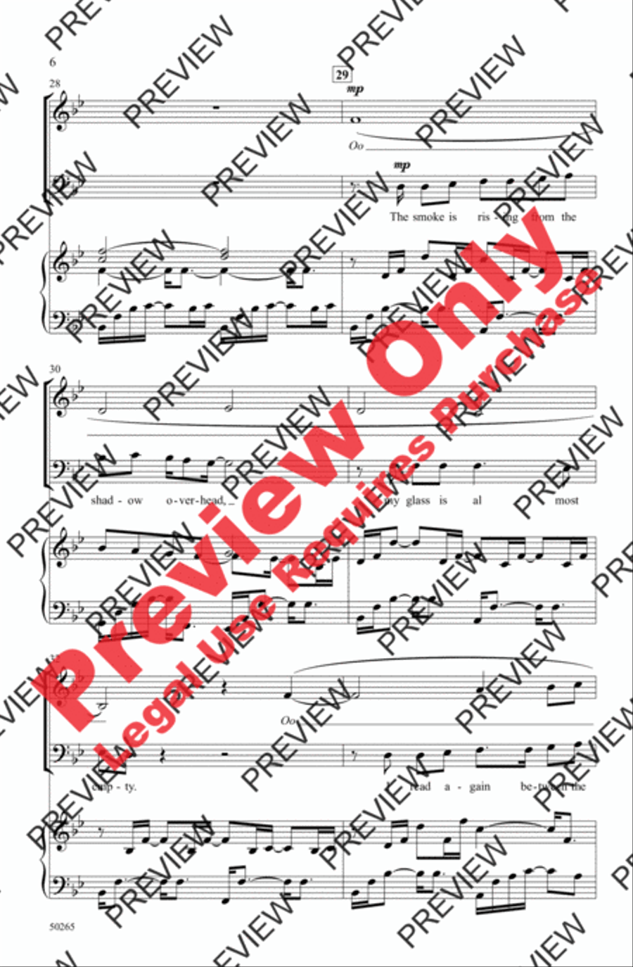 Song for a Winter's Night 3-Part scores gallery preview page 6