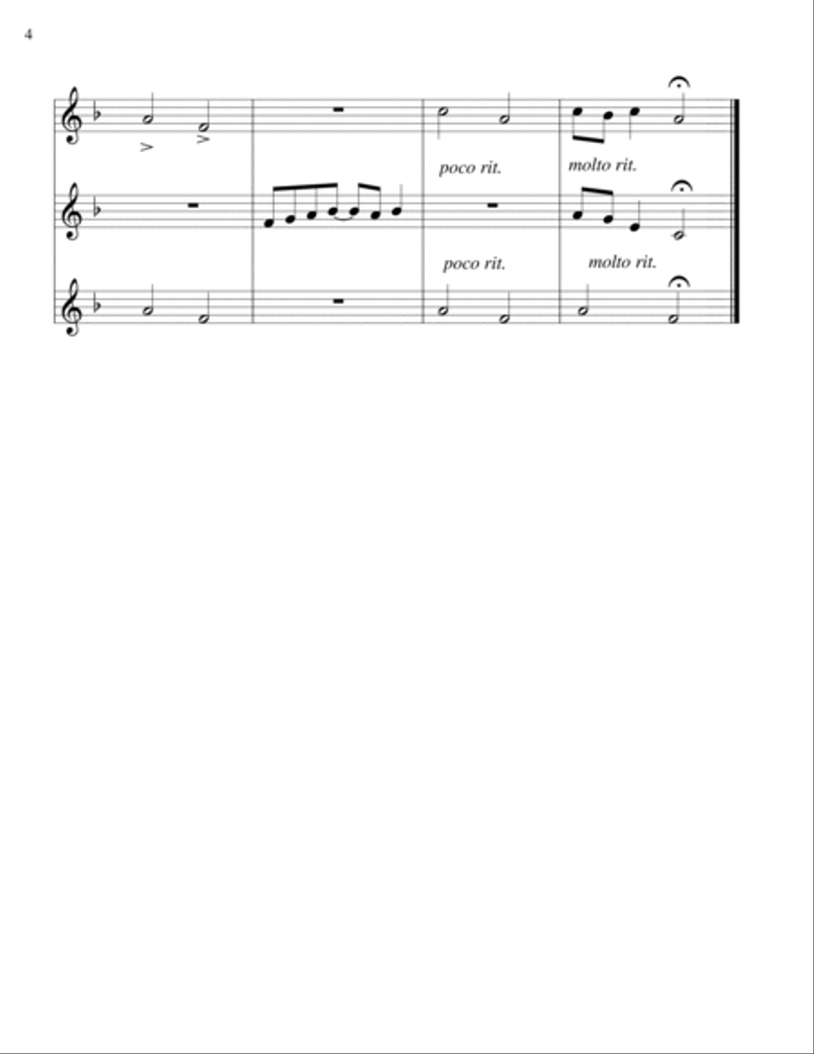 Rock-a-my-Soul -Trumpet Trio Trumpet Trio scores gallery preview page 4