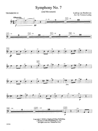 Symphony No. 7 (2nd Movement): 2nd Trombone