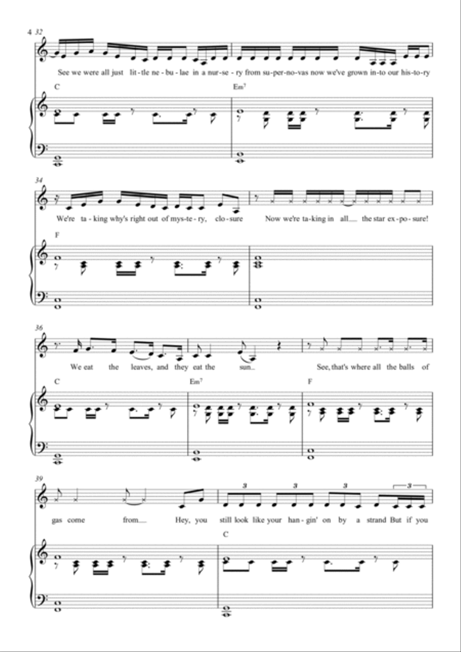 I'm A Star I'm A Star Piano, Vocal, Guitar scores gallery preview page 4