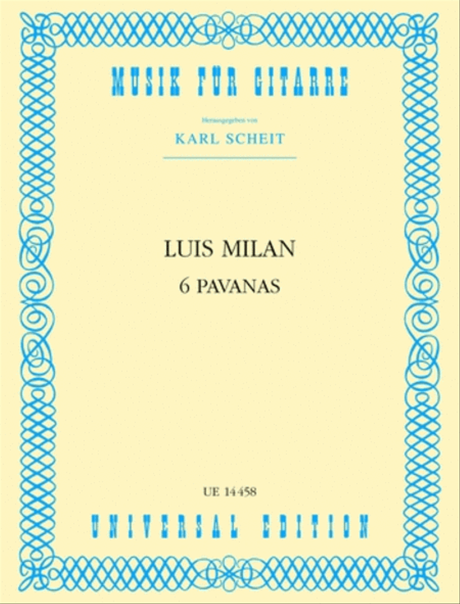 Pavanes, 6, Guitar, Scheit Chamber Music scores gallery preview page 1