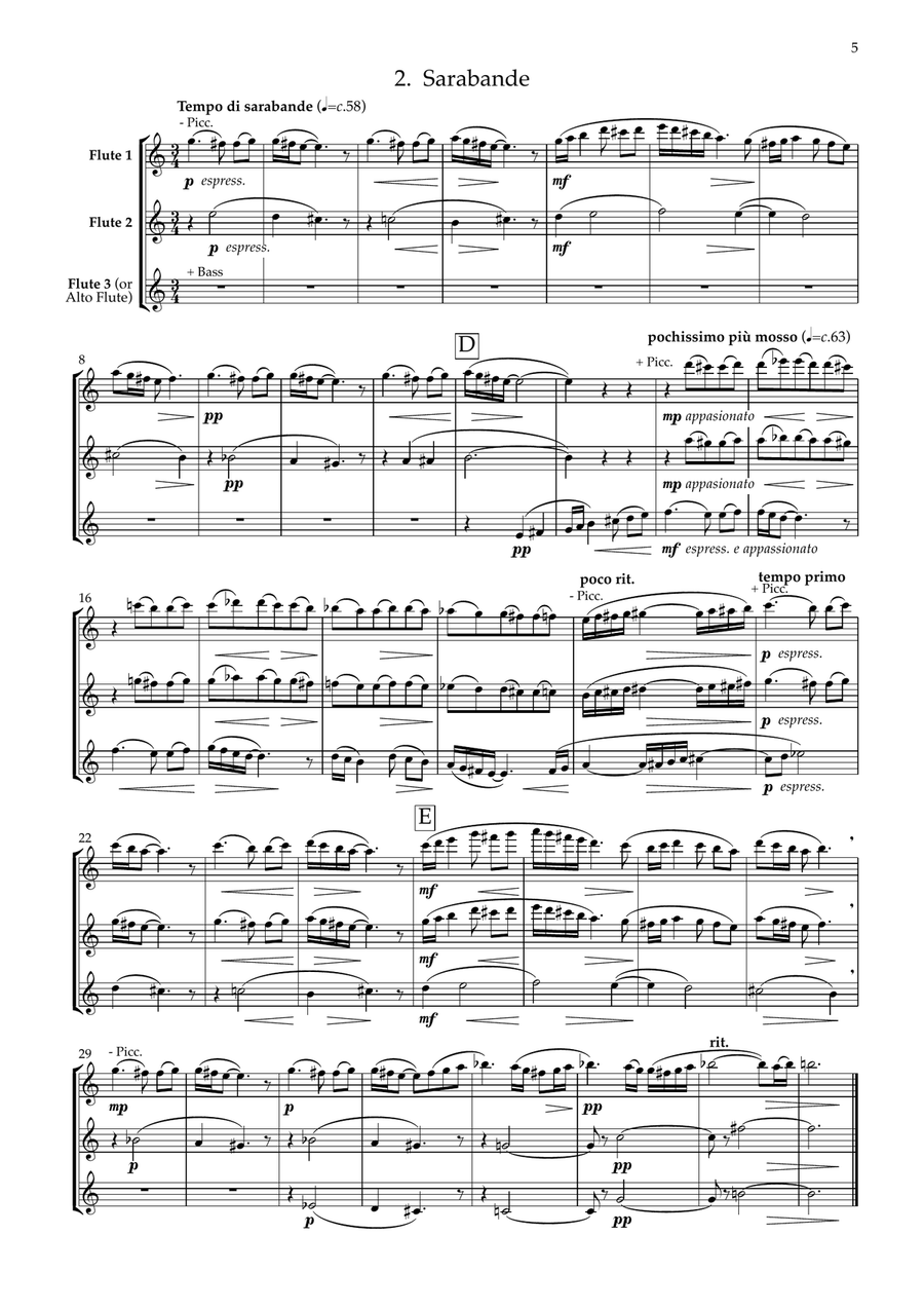 Little Suite (Flute Choir) Flute Choir scores gallery preview page 5