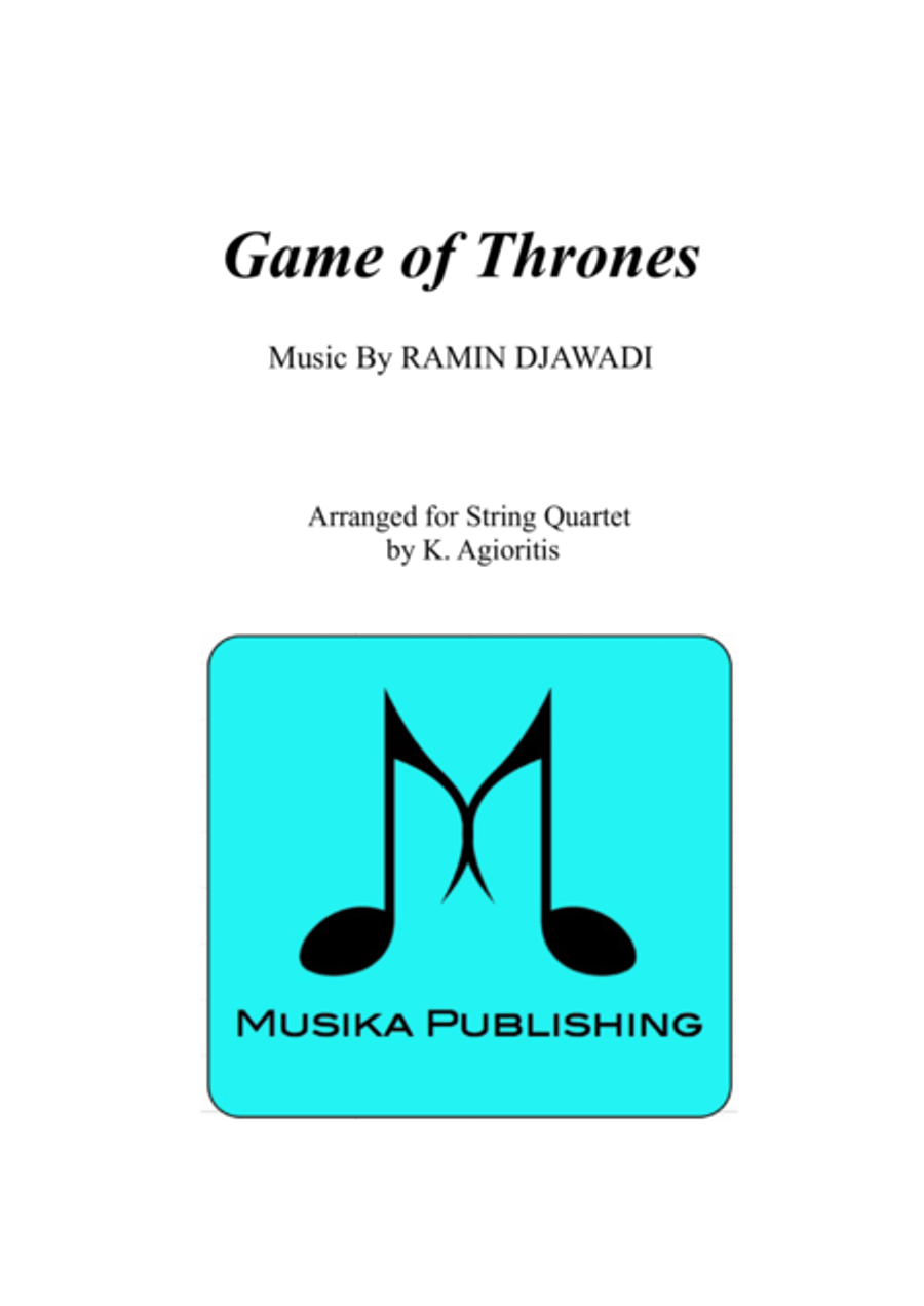 Game Of Thrones String Quartet scores gallery preview page 1