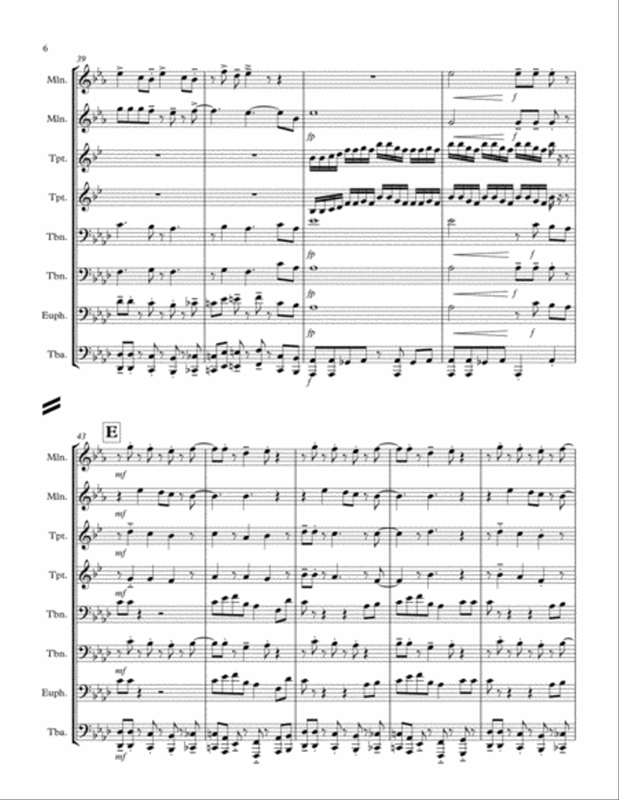September Brass Ensemble scores gallery preview page 6