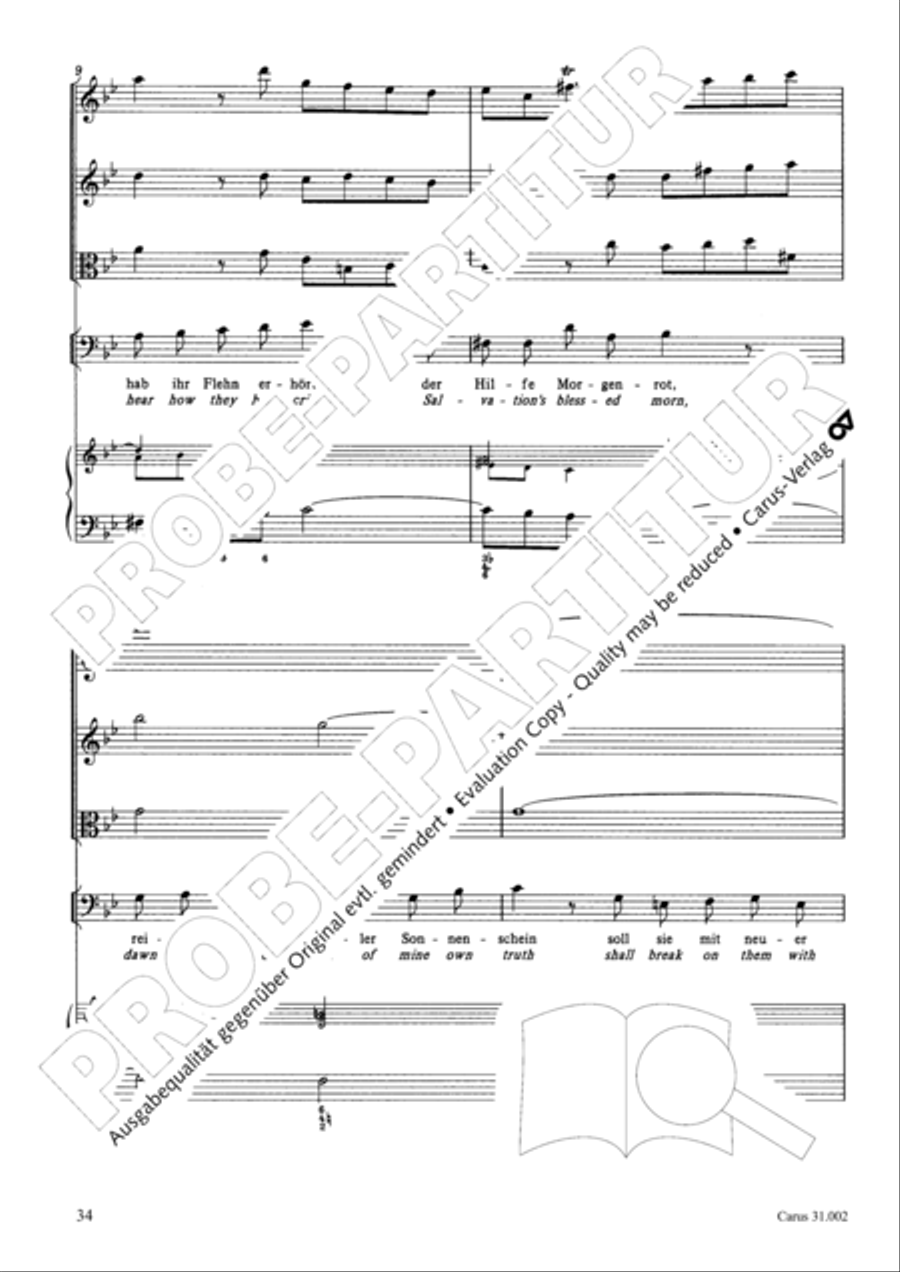 O God, from heaven look on us (Ach Gott, vom Himmel sieh darein) ATB scores gallery preview page 35