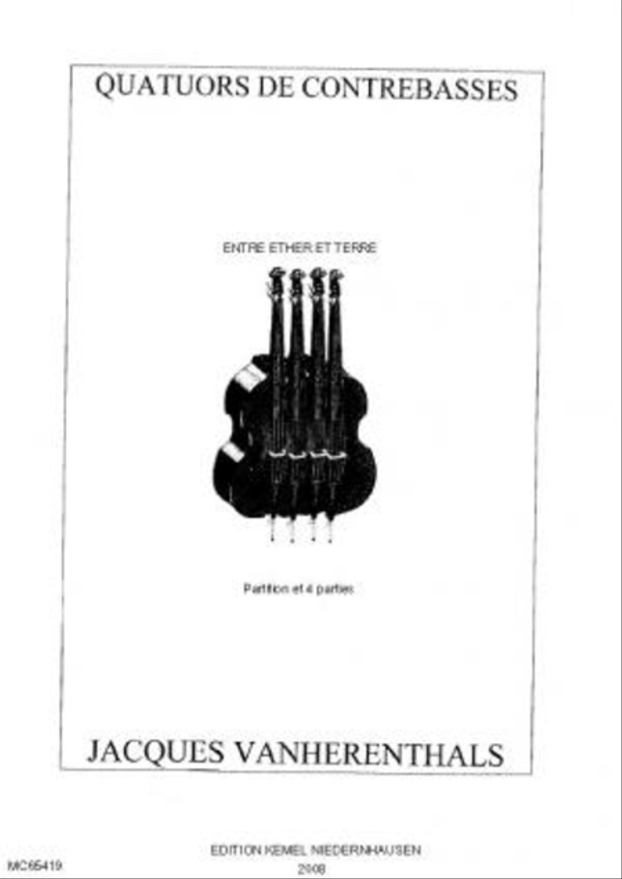 Entre ether et terre Double Bass scores gallery preview page 1