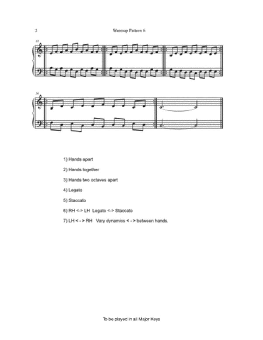 Easy Piano Warmups (Group 2) image number null